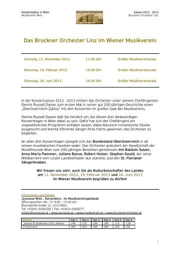 Das Bruckner Orchester Linz im Wiener Musikverein - OÖ International
