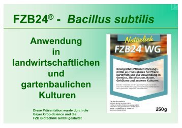 FZB24 - Bacillus subtilis - BIOFA