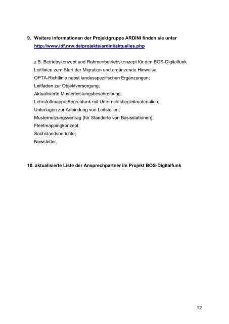 5. Sachstandsbericht - Institut der Feuerwehr Nordrhein-Westfalen