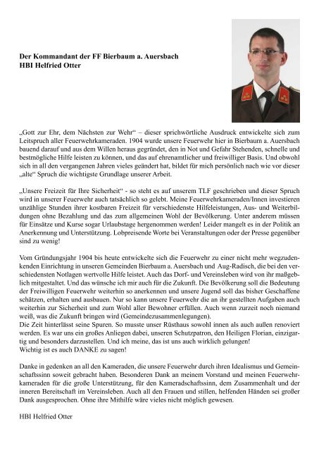 Festschrift 2012 - Gemeinde Bierbaum am Auersbach