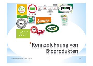 Kennzeichnung von Bioprodukten