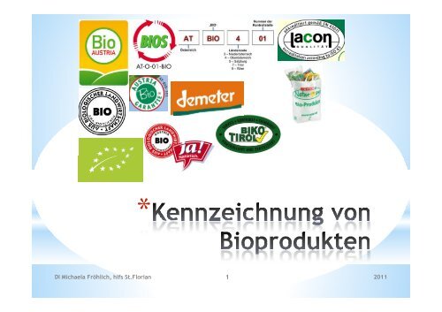 Kennzeichnung von Bioprodukten