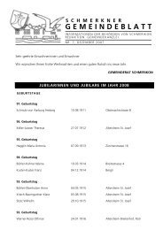 PDF: Gemeindeblatt vom Dezember 2007 - Gemeinde Schmerikon