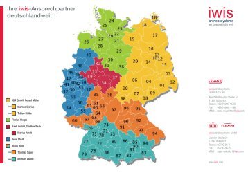 Ihre iwis-Ansprechpartner deutschlandweit