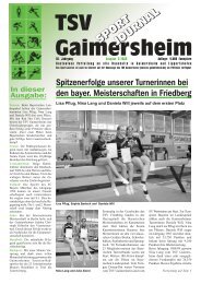 2. Ausgabe - TSV Gaimersheim