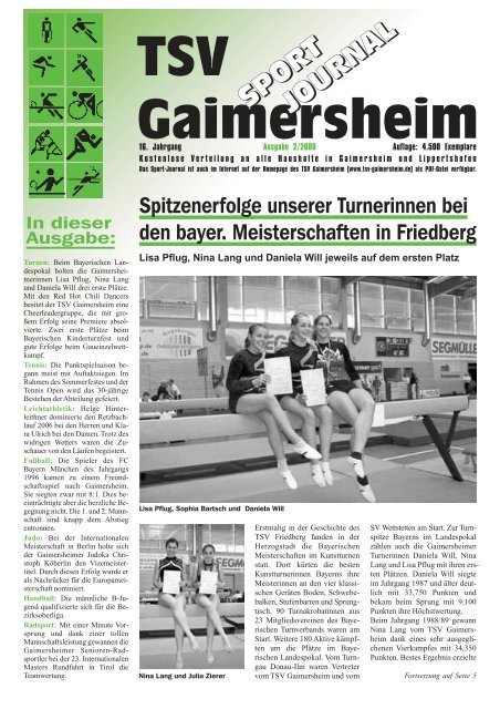 2. Ausgabe - TSV Gaimersheim