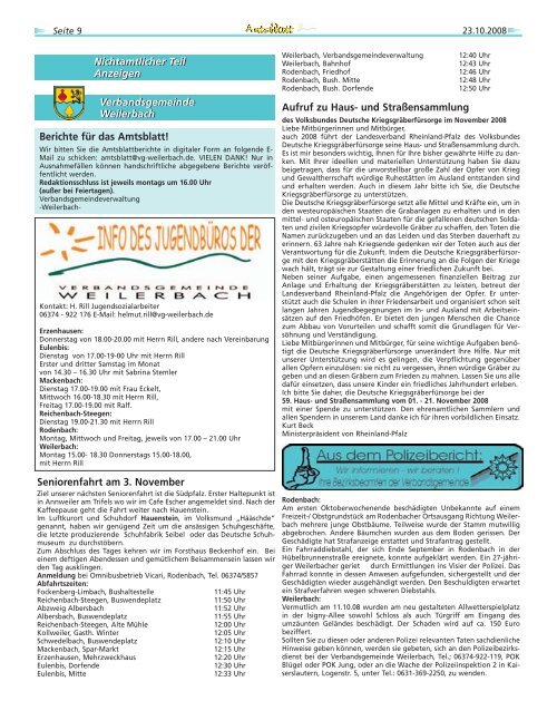 0,99 - Verbandsgemeinde Weilerbach