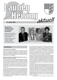 Lauben Heising aktuell, Ausgabe 2 vom 21.01.2005 - Gemeinde ...