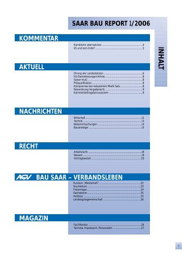 nachrichtennachrichten - AGV Bau Saar