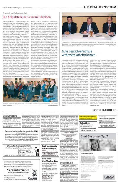 Wochenend Anzeiger - Geesthachter Anzeiger