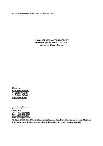 Manuskript (PDF) - Jean-Claude Kuner