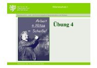 Übung 4 Sommerlicher Wärmeschutz - Baukonstruktion & Holzbau