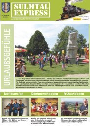 Jubiläumsfest Dämmerschoppen Frühschoppen - Gemeinde ...