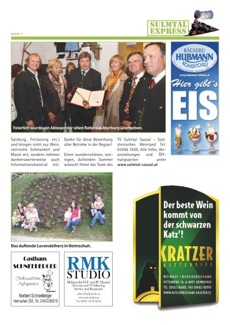 Jubiläumsfest Dämmerschoppen Frühschoppen - Gemeinde ...