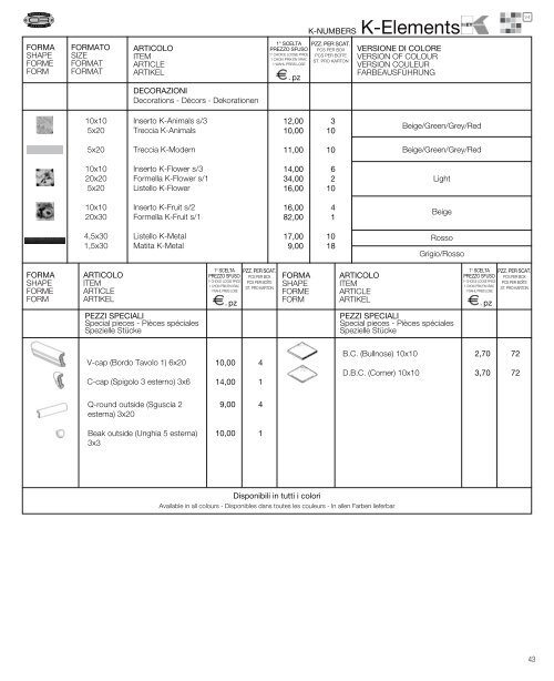 Price list :: tarif - Home - Davide Ferrarini