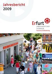 Tourismusentwicklung in 2009 - Erfurt