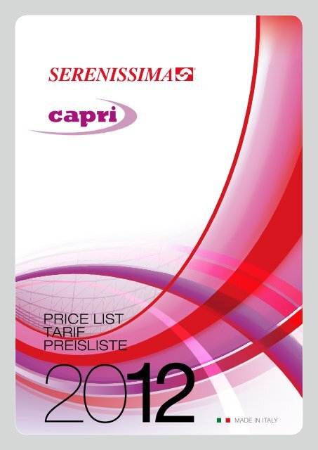 PRICE LIST TARIF PREISLISTE