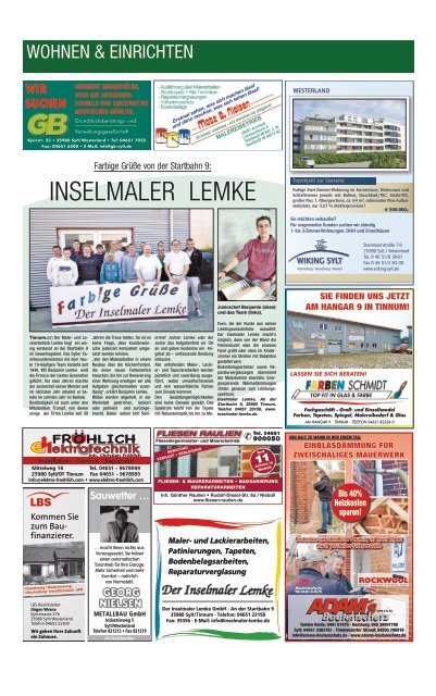 InSelmaler lemke - Sylter Spiegel