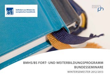 BMHS/BS Fort- und WeiterBildungSprograMM ... - PH Salzburg