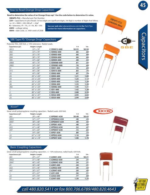 Capacitors (pg. 40-49) - Antique Electronic Supply