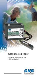 Golfbatteri og -lader - GNB Nordic