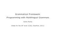 Grammatical Framework: Programming with Multilingual Grammars