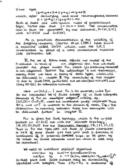 Applications of Continuous Lattices to Lambda Calculus and