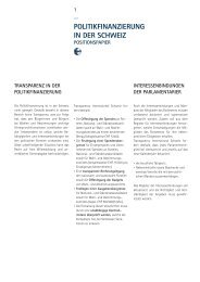 Positionspapier - Transparency International