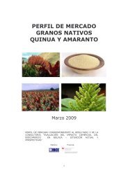 Quinua y Amaranto - Cámara de Exportadores de Cochabamba