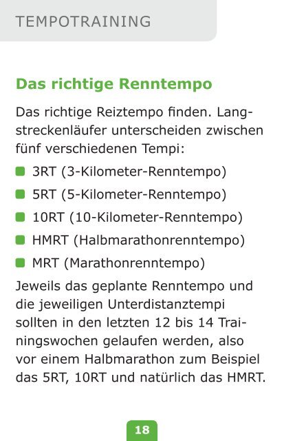 Optimal Trainieren - Laufcampus