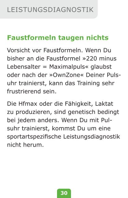 Optimal Trainieren - Laufcampus