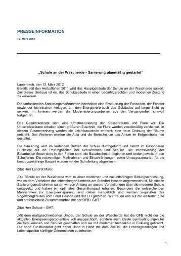 Presseinformation der OFB Projektentwicklung GmbH
