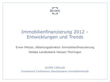 Immobilienfinanzierung 2012 - Scope