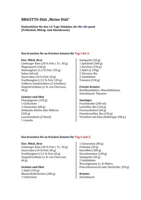 13 e Diat Pdf Menus Zur Schnellen Gewichtsabnahme