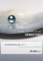 Stierkatalog für 2011 - GENOSTAR - Rinderbesamung GmbH