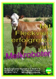 Erfolgreich Melkroboter - Fleckvieh Nord