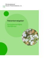 Patientenratgeber Komplementäre Verfahren - Krebsverband Baden ...