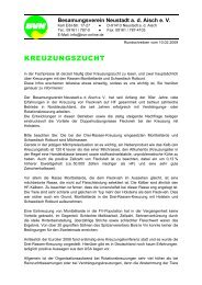 KREUZUNGSZUCHT - Besamungsverein Neustadt ad Aisch eV