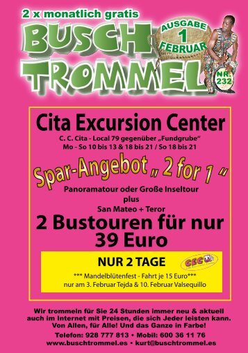 Cita Excursion Center - Buschtrommel