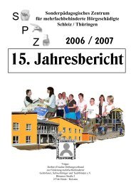 Jahresbericht 2007 - Pädagogisches Zentrum Schleiz