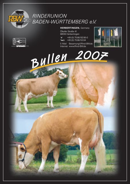 Bullenkatalog 2007 Fleckvieh - Rinderunion Baden-Württemberg e.V.