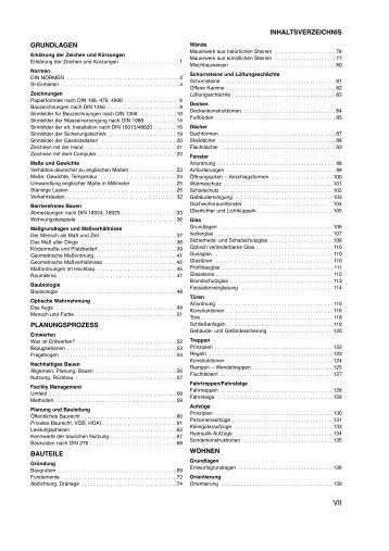 Inhaltsverzeichnis 38. Auflage - neufert.de