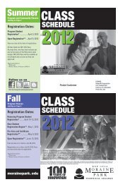 Registration Dates - Moraine Park Technical College