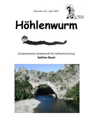 Höhlenwurm Nr. 121 - SGH-Basel