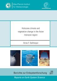 Berichte zur Erdsystemforschung - Max-Planck-Institut für ...