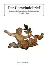 Der Gemeindebrief - evangelische Kirche Gersfeld