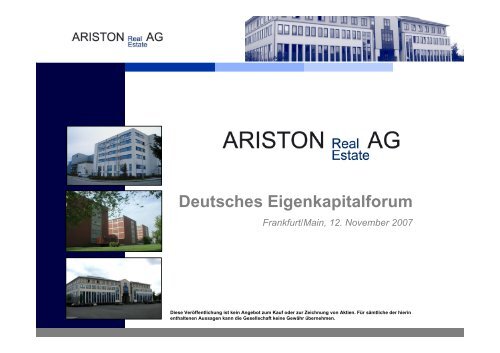 B. Immobilienportfolio - Deutsches Eigenkapitalforum