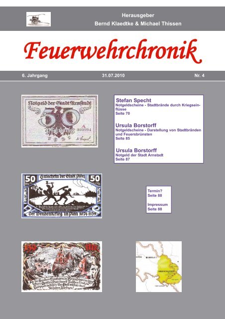 2010 - 04 Notgeldscheine - Teil 2 - Feuerwehrchronik