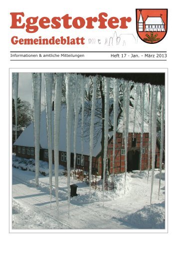 Egestorfer Gemeindeblatt Nr 17 - Jan.