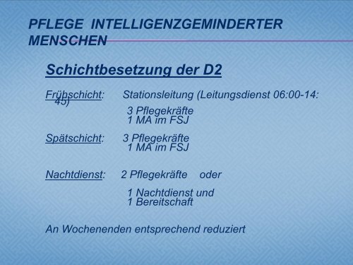 Pflege und Betreuung von Menschen mit Intelligenzminderung Vortrag